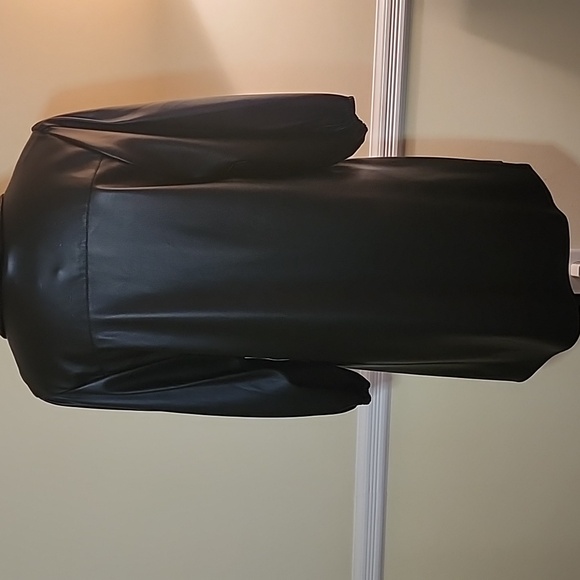 DOLCE CABO Faux leather dress L - Picture 5 of 7